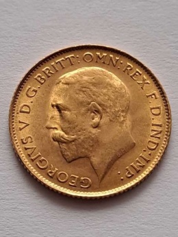 Wielka Brytania 1/2 Suwerena Jerzy V 1926 r
