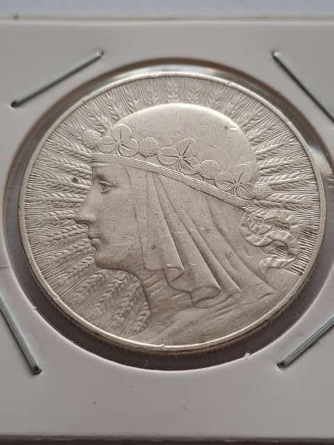 10 zł Głowa Kobiety 1932 r znak