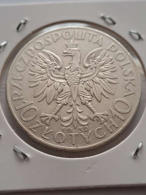 10 zł Głowa Kobiety 1932 r znak