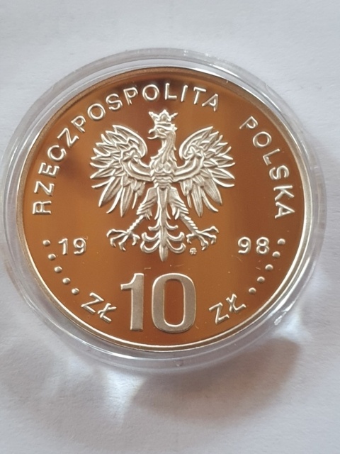 10 zł Zygmunt lll Waza 1998 r półpostać