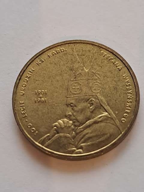 2 zł Kardynał Wyszyński 2001 r