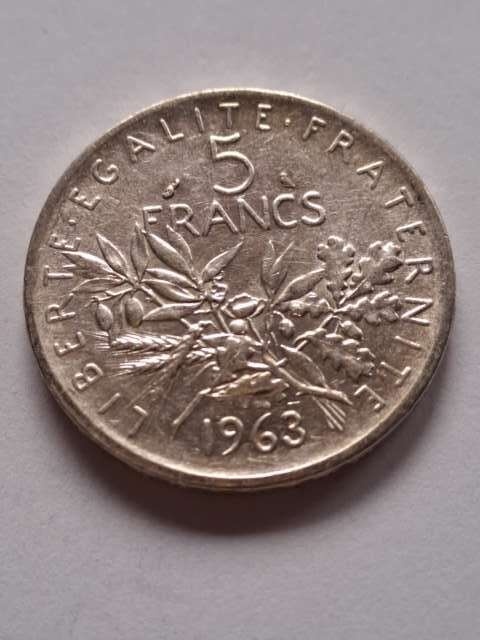 Francja 5 Franków 1963 r
