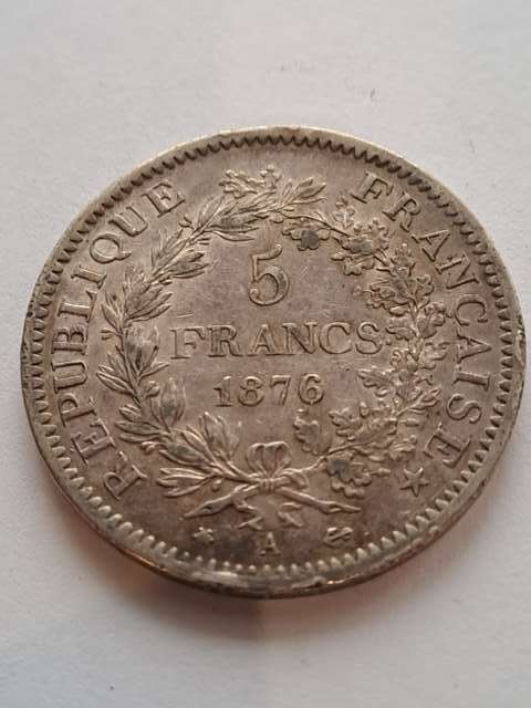 Francja 5 Franków Herkules 1876 r