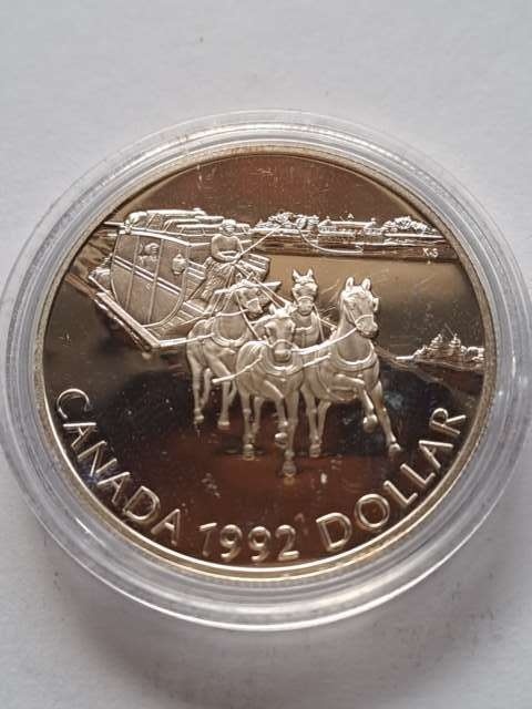 Kanada 1 Dolar Dyliżans 1992 r