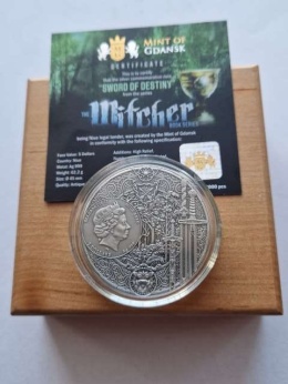 Niue 5 dolarów Wiedżmin 2020 r niższy numer