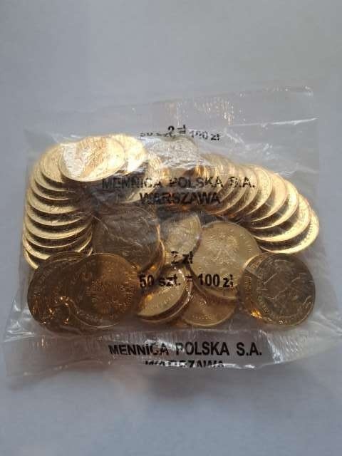 2 zł Rycerz Ciężkozbrojny 2007 r worek 50 szt