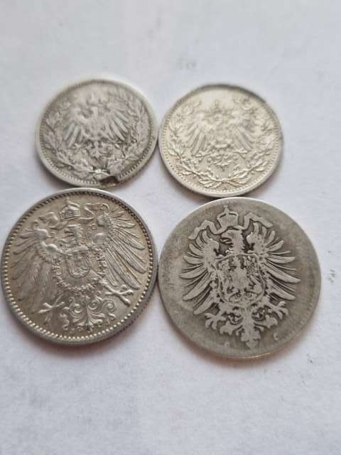 Niemcy 1 i 1/2 marki 4 szt