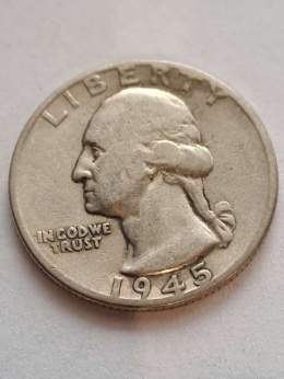 USA 1/4 Dollara Waszyngton 1945 r