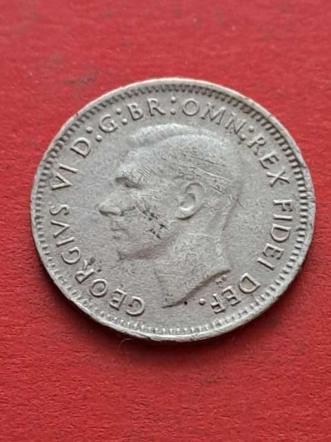 Australia 3 pensy Jerzy VI 1950 r