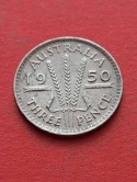 Australia 3 pensy Jerzy VI 1950 r