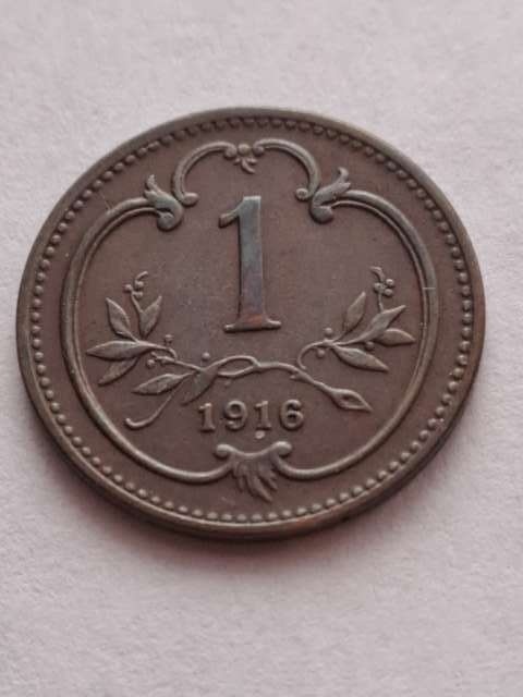 Austria 1 haler Franciszek Józef 1916 r