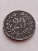 Austria 20 haler Franciszek Józef 1918 r