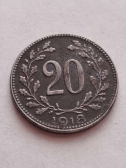 Austria 20 haler Franciszek Józef 1893 r