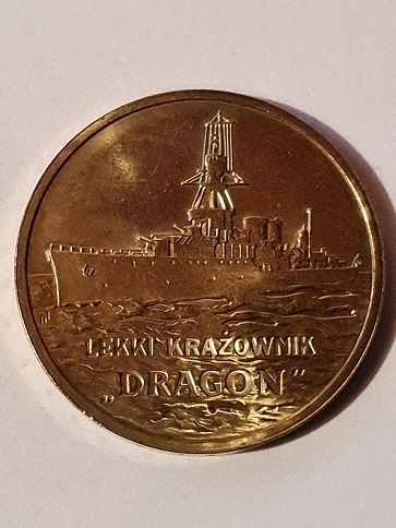 2 zł Polskie Okręty - Krążownik Dragon 2012 r