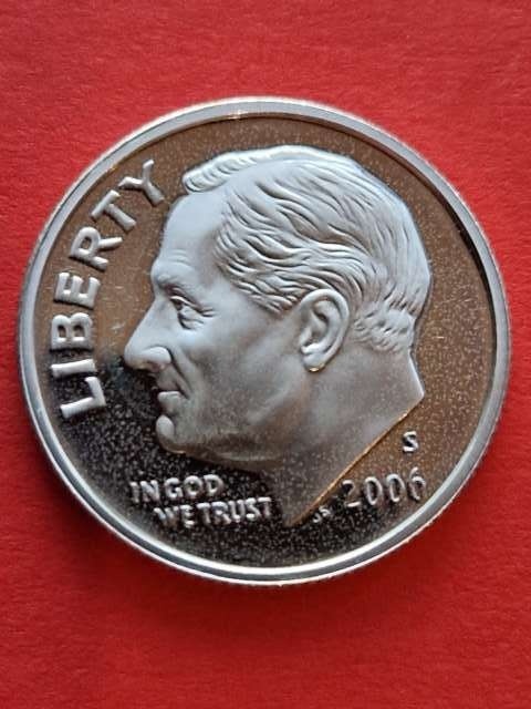 USA 10 Centów Roosevelt 2006 r S proof