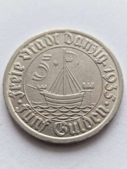 WMG 5 Guldenów 1935 r