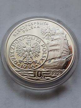 10 zł Dzieje Złotego Żaglowiec 2005 r