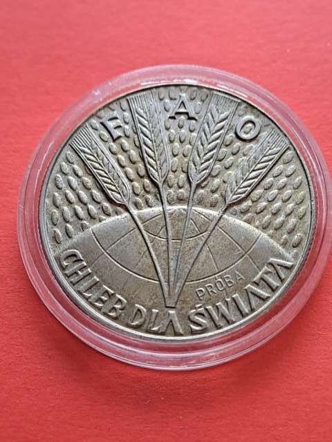 10 zł FAO Chleb dla Świata 1971 r próba