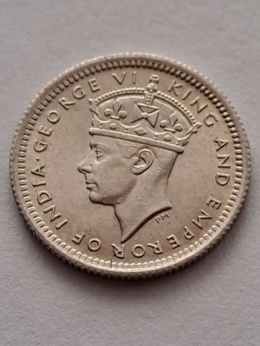 Malaje 5 centów Jerzy VI 1945 r