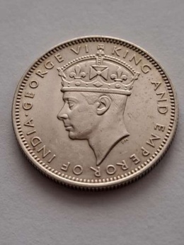 Malaje 20 centów Jerzy VI 1943 r