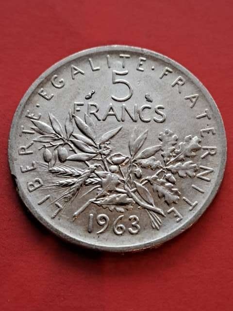 Francja 5 Franków 1963 r