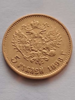 Rosja 5 Rubli Mikołaj II 1898 r