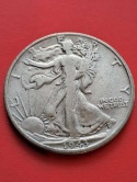 USA 1/2 Dollara idąca Wolność 1943 r S