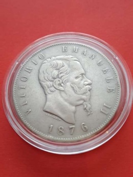 Włochy 5 Lir Emanuel II 1876 r