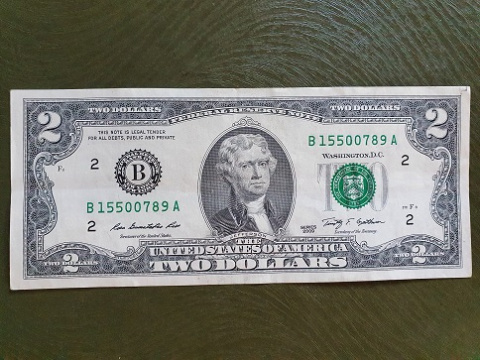 USA 2 Dollars Jefferson 2009 r