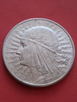 10 zł Głowa Kobiety 1932 r bez znaku