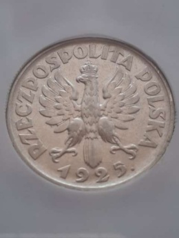 2 zł Żniwiarka 1925 r kropka