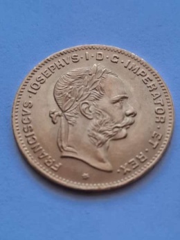 Austria 4 floreny / 10 franków 1892 r nowe bicie