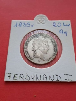 Austria 20 Krajcarow Ferdynand I 1839 r
