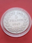 Francja 5 Franków Louis Philippe I 1847 r