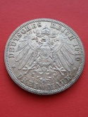 Niemcy 3 Marki Wilhelm II Prusy 1910 r