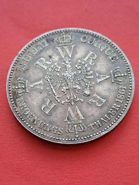 Niemcy Talar Koronacyjny Prusy 1861 r