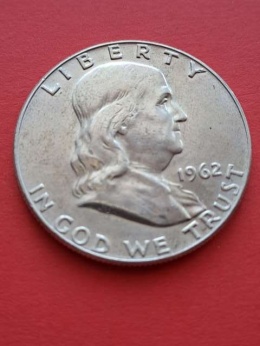 USA 1/2 Dollara Franklin 1952 r