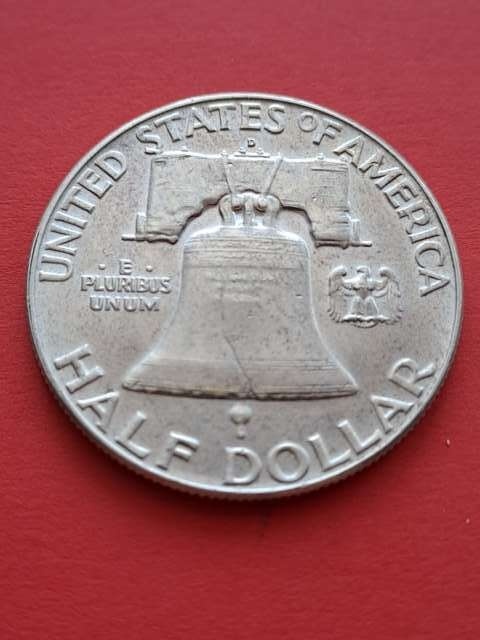 USA 1/2 Dollara Franklin 1952 r
