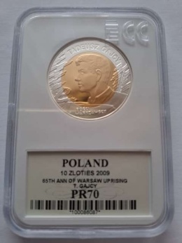 10 zł Tadeusz Gajcy 2009 r GCN PR 70