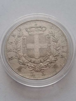 Włochy 5 Lir Emanuel II 1874 r