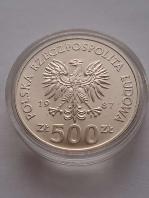 500 zł XV Igrzyska Olimpijskie Calgary 1987 r