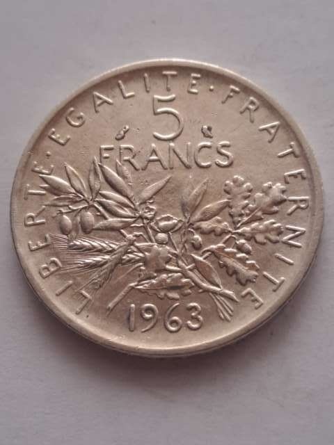 Francja 5 Franków 1963 r