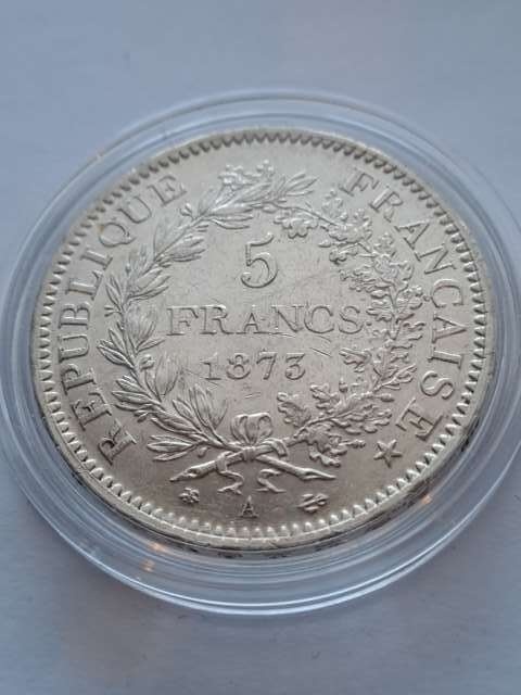 Francja 5 Franków Herkules 1873 r