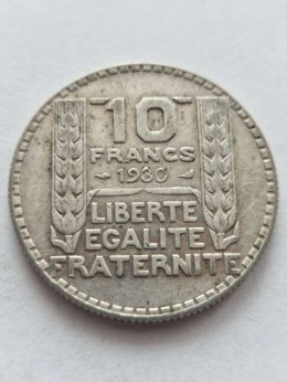 Francja 10 Franków Trzecia Republika 1930 r