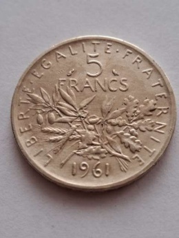 Francja 5 Franków 1961 r