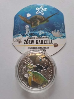Niue Island 1 dolar Żółw Karetta 2014 r
