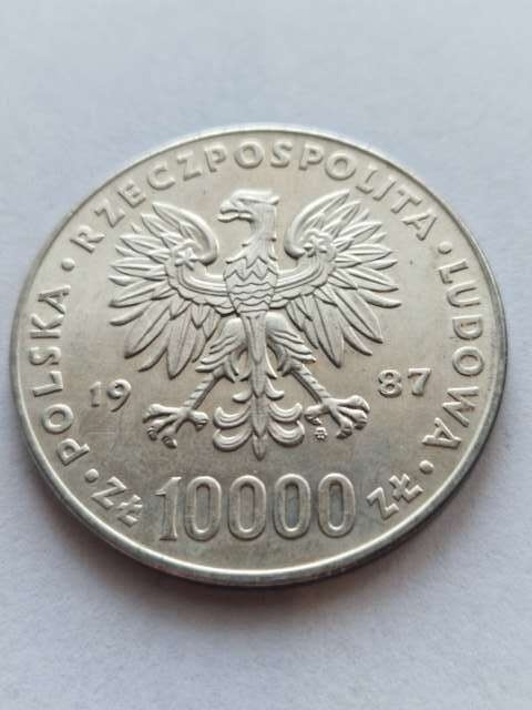 10 000 zł Jan Paweł II 1987 r