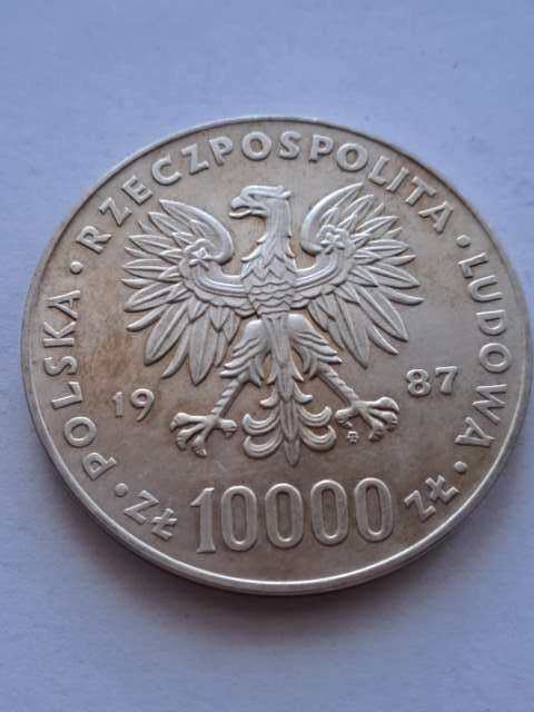 10 000 zł Jan Paweł II 1987 r