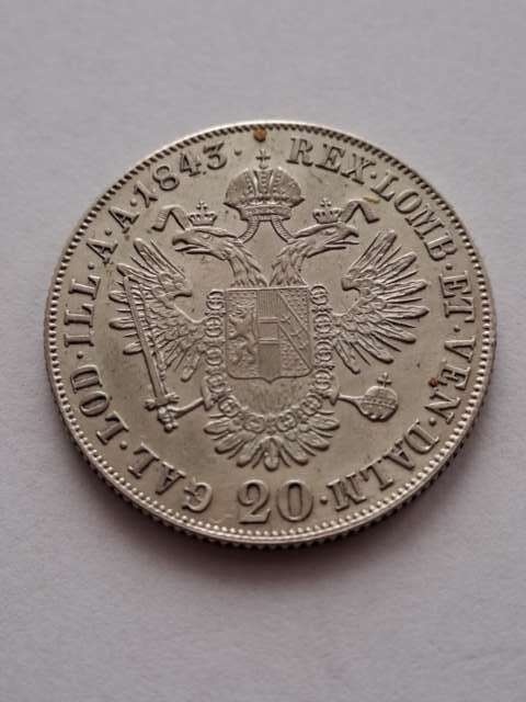 Austria 20 Krajcarów Franciszek Józef I 1843 r