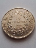 Francja 10 Franków Herkules 1966 r